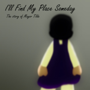 The fanmix's cover art. It shows a blurry picture of the artist's Animal Crossing mayor standing against a dull-colored gradient background with her back to the viewer, and the fanmix's title as well as the story fo Mayor Tilde is written in black handwriting beside her.