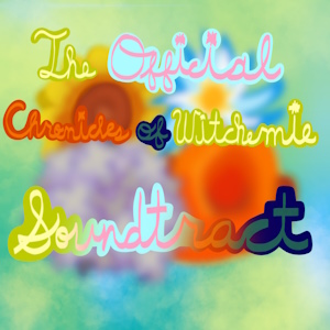 The fanmix's cover art. It shows the fanmix's title written in multi-color words over a blurr picture of four flowers placed against an equally-blurry green and blue background.